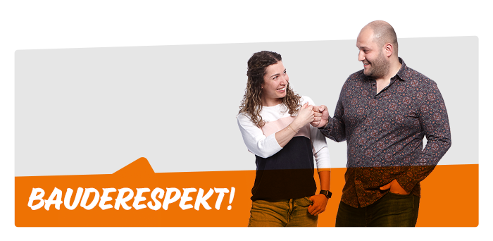 Personenbilder, begleitet von passenden und kreativen Slogans der Bauder-HR-Kampagne.